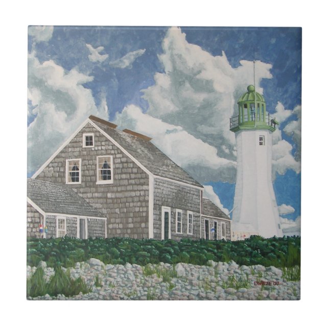 Scituate Lightkeeper's House Tile (Front)