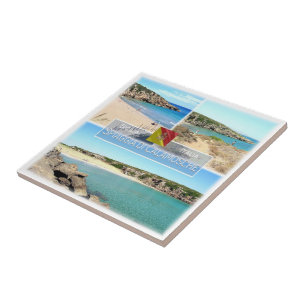 SCL010 CALAMOSCHE BEACH, Mosaic, Sicily, Tile