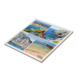 SCL026 FAVIGNANA ISLAND, Mosaic, Sicily, Tile