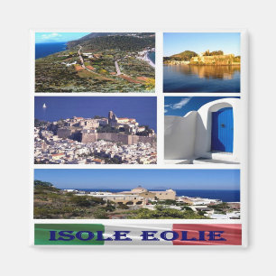 SCL033 AEOLIAN ISLANDS - Mosaic - Sicily - Fridge Magnet