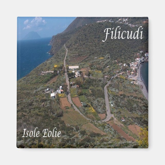 SCL050 FILICUDI - AEOLIAN ISLANDS, Sicily, Fridge Magnet (Front)