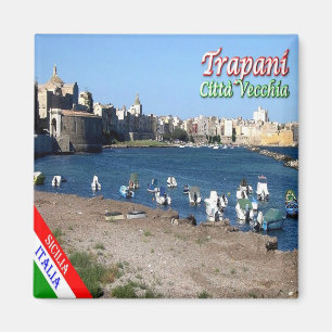 SCL057 TRAPANI, Old Town, Sicily,  Magnet