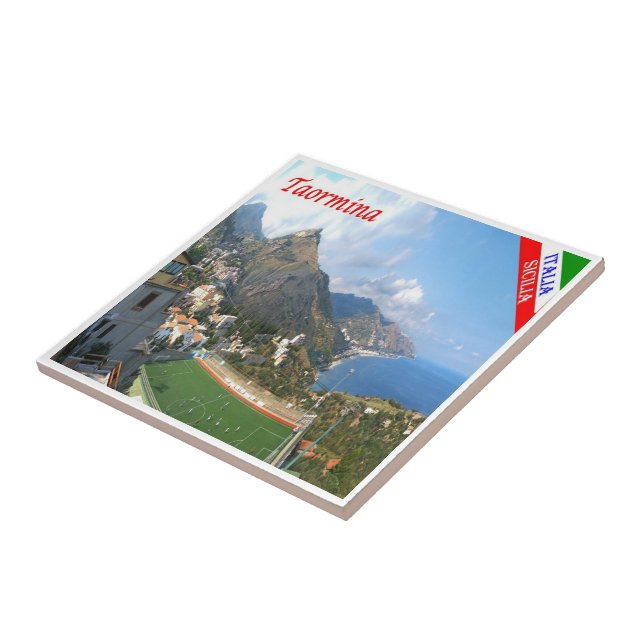 SCL064 TAORMINA, Sicily, Italy, Tile (Side)