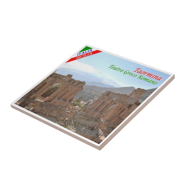 SCL065 TAORMINA, Sicily, Italy, Tile (Side)