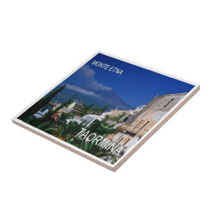 SCL069 TAORMINA, ETNA, Sicily, Tile