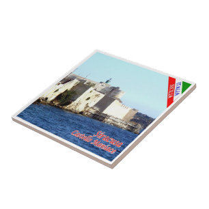 SCL070 SIRACUSA Castle Maniace, Sicily, Tile