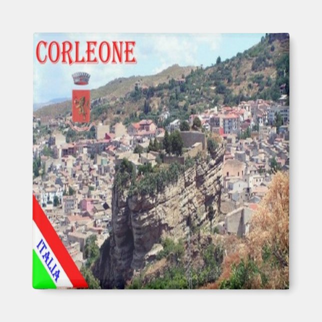 SCL079 CORLEONE, Sicily, Italy, Fridge Magnet (Front)