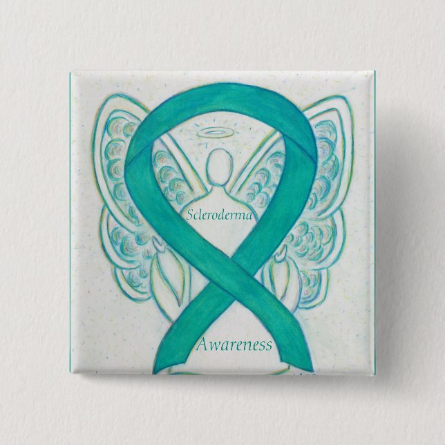 Scleroderma Angel Awareness Ribbon Pins (Front)