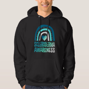 Scleroderma Awareness Month Survivor Warrior Teal Hoodie