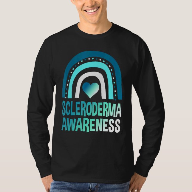 Scleroderma Awareness Month Survivor Warrior Teal  T-Shirt (Front)