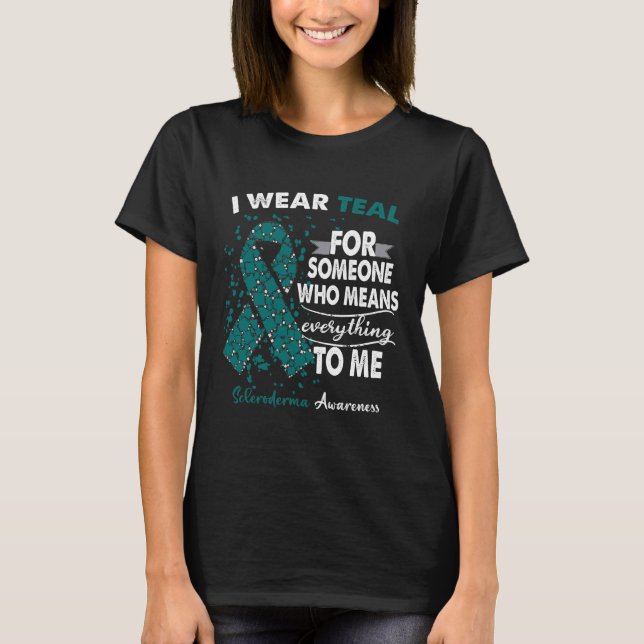 Scleroderma Awareness Warrior Support Survivor T-Shirt (Front)