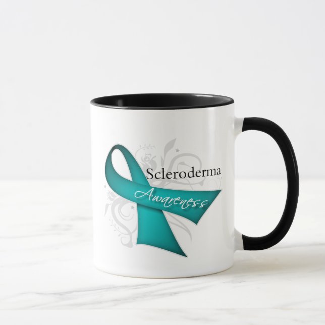 Scleroderma Disease Awareness Ribbon Mug (Right)