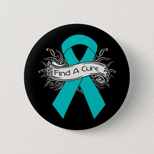 Scleroderma Find A Cure Ribbon 6 Cm Round Badge (Front)