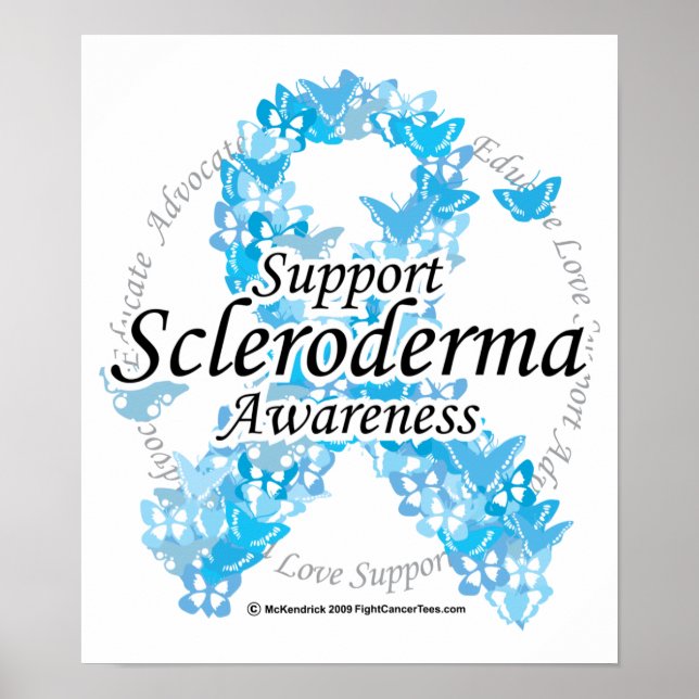 Scleroderma Ribbon of Butterflies Poster (Front)