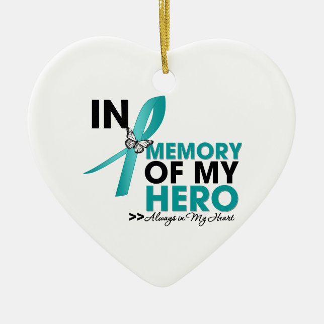 Scleroderma Tribute In Memory of My Hero Ceramic Tree Decoration (Front)