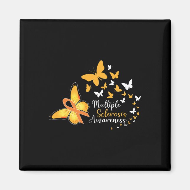 Sclerosis Awareness Butterflies 1  Magnet (Front)