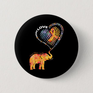 Sclerosis Awareness Faith Hope Love Support 6 Cm Round Badge