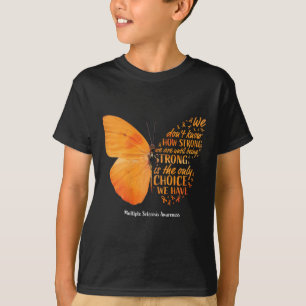 Sclerosis Awareness Gifts Women Mum Cute Butterfly T-Shirt
