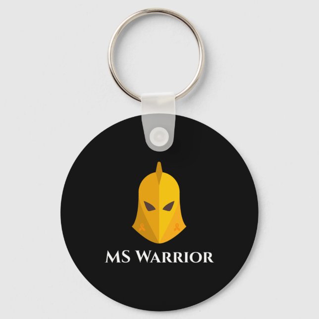 Sclerosis Awareness Knight Brave Ms Warrior  Key Ring (Front)