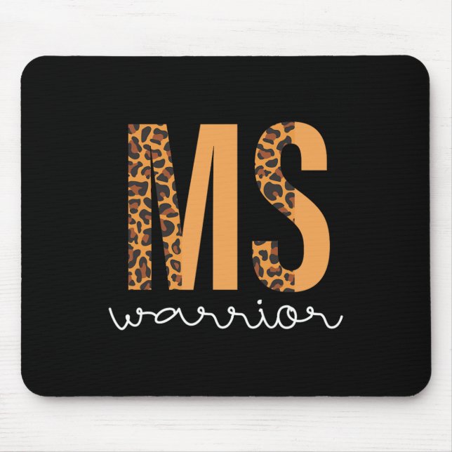 Sclerosis Awareness Men Women Ms Warrior  Mouse Mat (Front)
