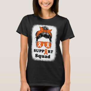 Sclerosis Awareness Messy Bun Support Squad Ms Mum T-Shirt