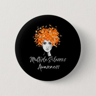 Sclerosis Awareness Ms Butterflies 6 Cm Round Badge