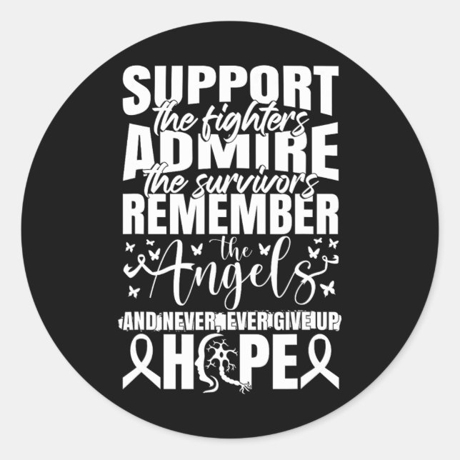 Sclerosis Awareness Ms Warrior Support Multiple Sc Classic Round Sticker (Front)
