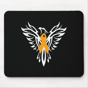 Sclerosis Awareness Orange Ribbon Phoenix Mouse Mat