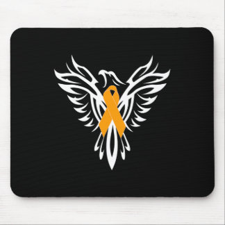 Sclerosis Awareness Orange Ribbon Phoenix  Mouse Mat