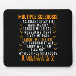 Sclerosis Awareness Survivor Cure Fight Ms Warrior Mouse Mat