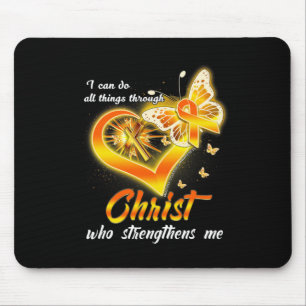 Sclerosis - I Can Do All Things Through Christ  Mouse Mat