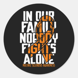 Sclerosis Ms Support Multiple Sclerosis Awareness Classic Round Sticker