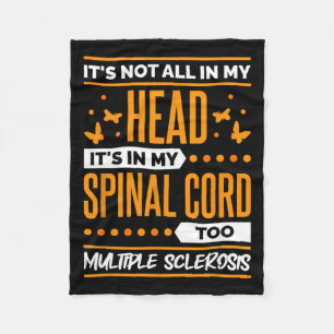 Sclerosis Quote For Ms Sclerosis Awareness Fleece Blanket
