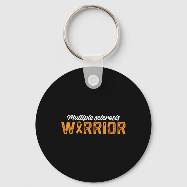 Sclerosis Warrior Multiple Sclerosis Awareness 1  Key Ring (Front)
