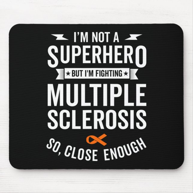 Sclerosis Warrior Survivor Awareness Support  Mouse Mat (Front)