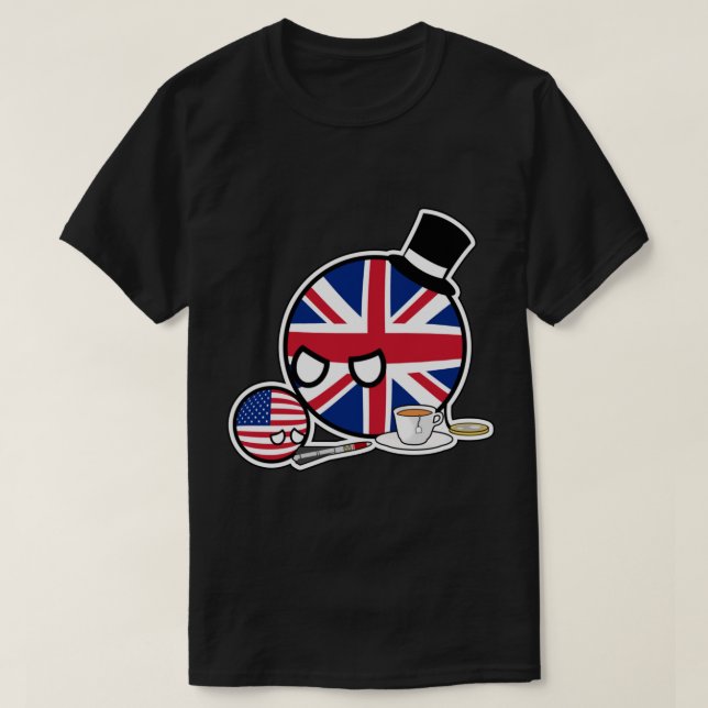 Scolding UKball USAball  Polandball Countryball   T-Shirt (Design Front)