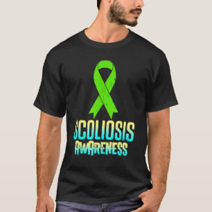 Scoliosis Awareness Aware Scoliotic Warrior Surviv T-Shirt