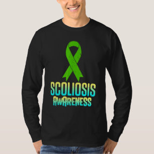 Scoliosis Awareness Aware Scoliotic Warrior Surviv T-Shirt