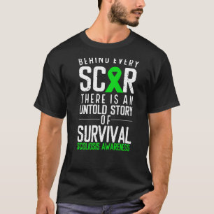 Scoliosis Awareness Every Scar Back Surgery Green T-Shirt