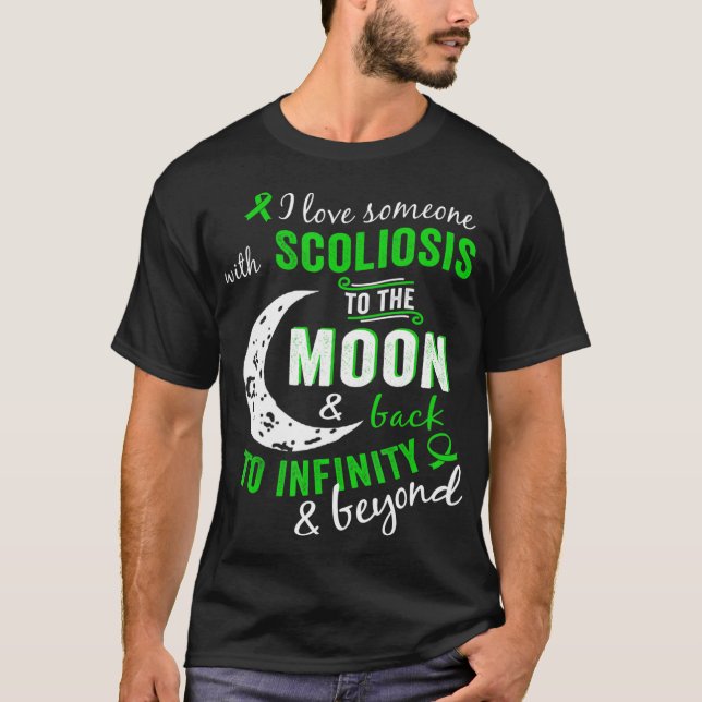 Scoliosis Awareness  For WomenMen Scoliosis  T-Shirt (Front)