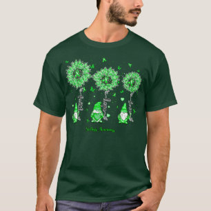 Scoliosis Awareness gnome faith hope sunflower T-Shirt