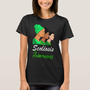 Scoliosis Awareness Green Women Support T-Shirt