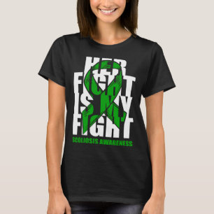 Scoliosis Awareness Month June Green Ribbon Her Fi T-Shirt