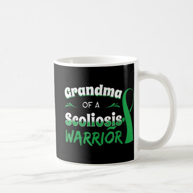 Scoliosis Awareness Orthopaedic Scoliometer Grandm Coffee Mug (Right)
