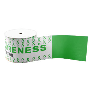 Scoliosis Awareness Pattern Ribbon Grosgrain Ribbon