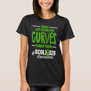 Scoliosis Awareness Scoliotic Warrior Survivor 6 T-Shirt