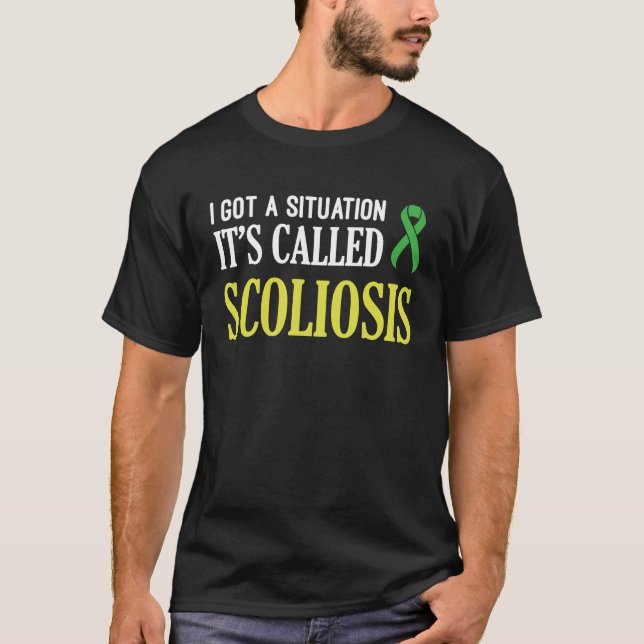 Scoliosis Awareness Situation Scoliotic Warrior Su T-Shirt (Front)