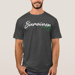 Scoliosis Awareness Survivor Glitter Ribbon Hope F T-Shirt