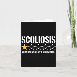 Scoliosis Design for Men Women Kids Spine Surgery Card