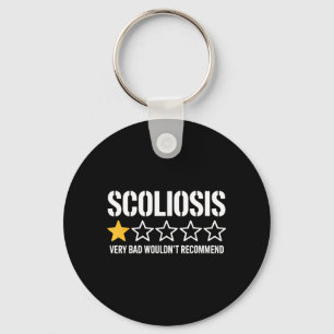 Scoliosis Design for Men Women Kids Spine Surgery Key Ring